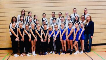 Die Turnerinnen des TuS Feuchtwangen beim Gauturnier in Ansbach