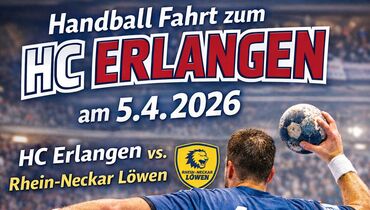 Die Handballabteilung des TuS Feuchtwangen fährt zum HC Erlangen und freut sich über rege Teilnahme